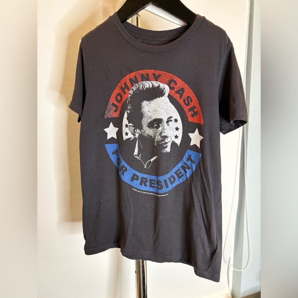 Rowdy Sprout Johnny Cash “For President” Graphic Tee Size 6